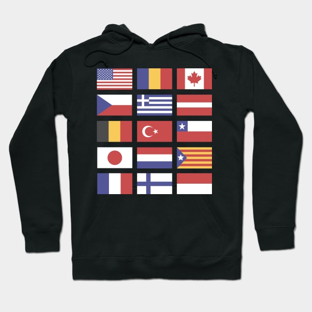 Vexillology - World Countries Flag Lover Gift Hoodie by MeatMan